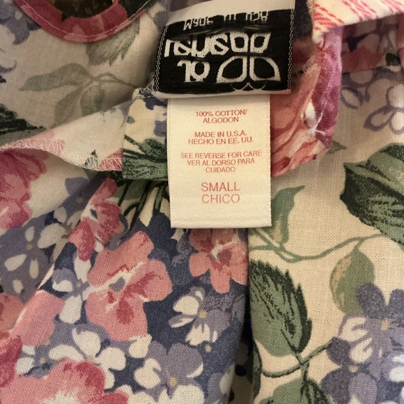 Vintage JoLene floral top and striped bloomers set - Picture 9 of 13